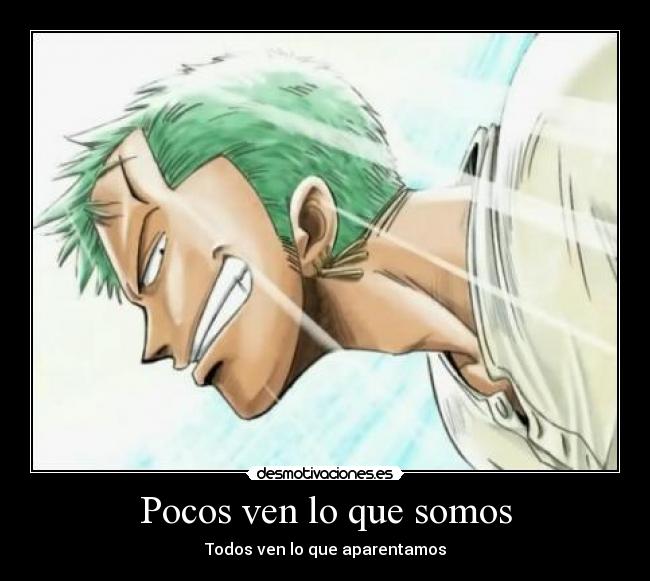 carteles zoro desmotivaciones