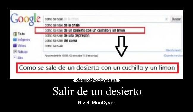 Salir de un desierto - 