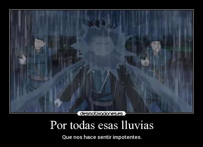 Por todas esas lluvias -