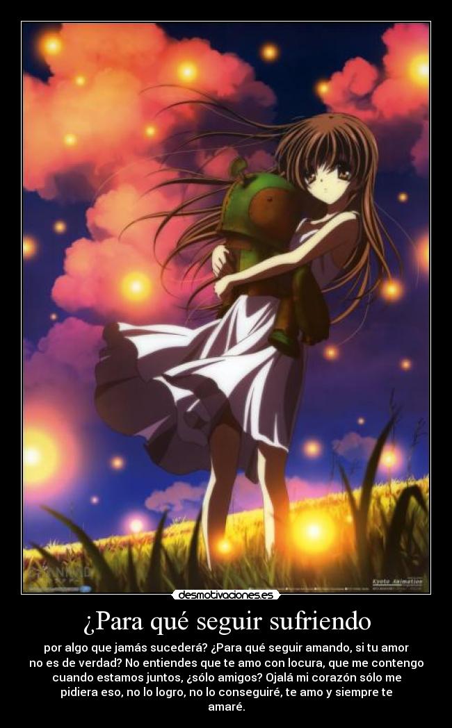 ¿Para qué seguir sufriendo -