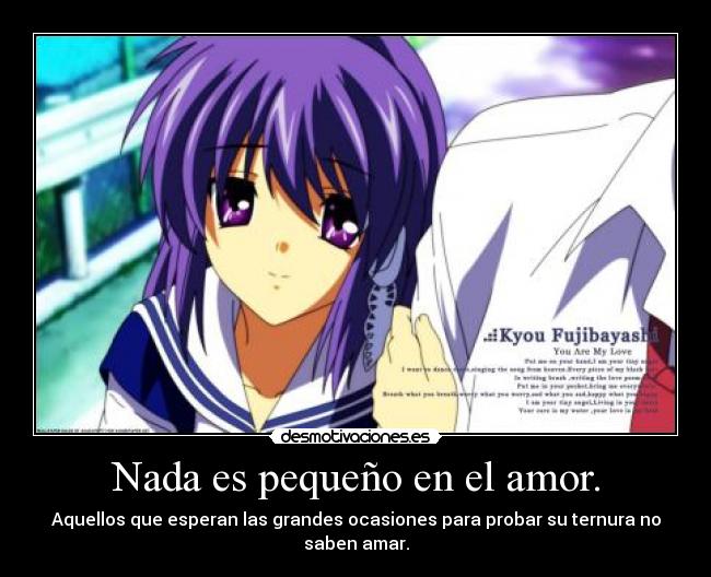 carteles amor clannad desmotivaciones