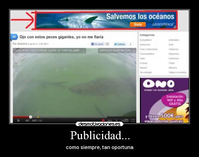 Publicidad... - como siempre, tan oportuna