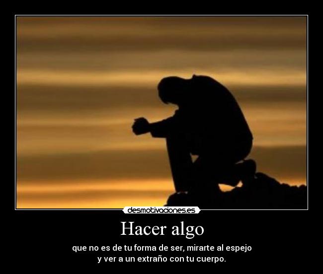 Hacer algo -