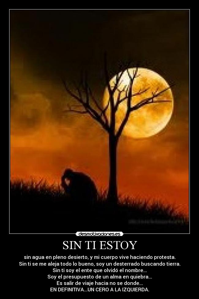 SIN TI ESTOY -