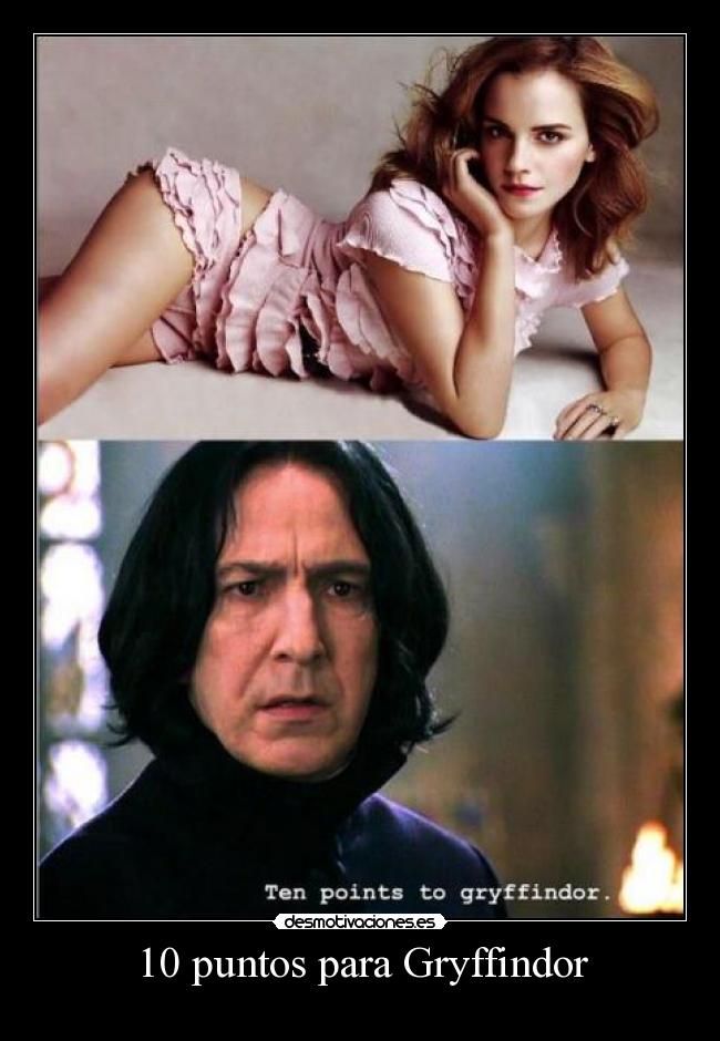 carteles puntos gryffindor desmotivaciones