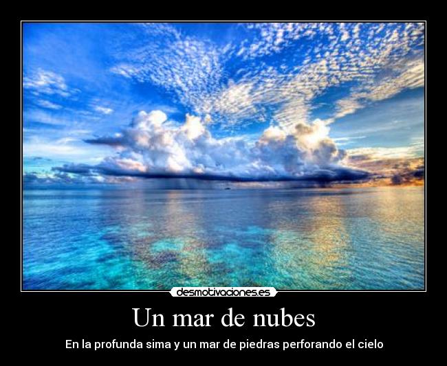 Un mar de nubes -