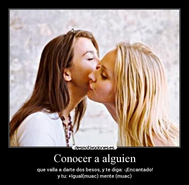 Conocer a alguien -