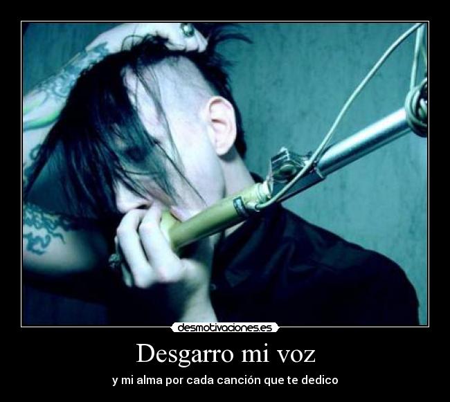 Desgarro mi voz - 