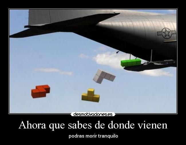 carteles morir tetris piezas avion desmotivaciones
