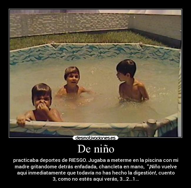 De niño -