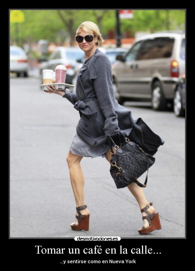 Tomar un café en la calle... -