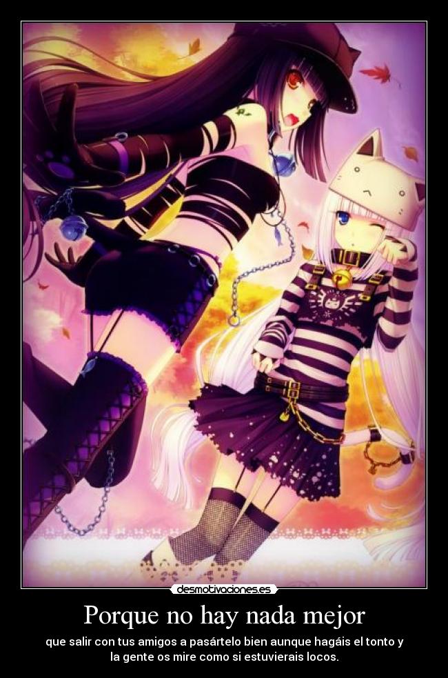 carteles nada mejor salir amigos pasarlo bien tonto locos gente desmotivaciones