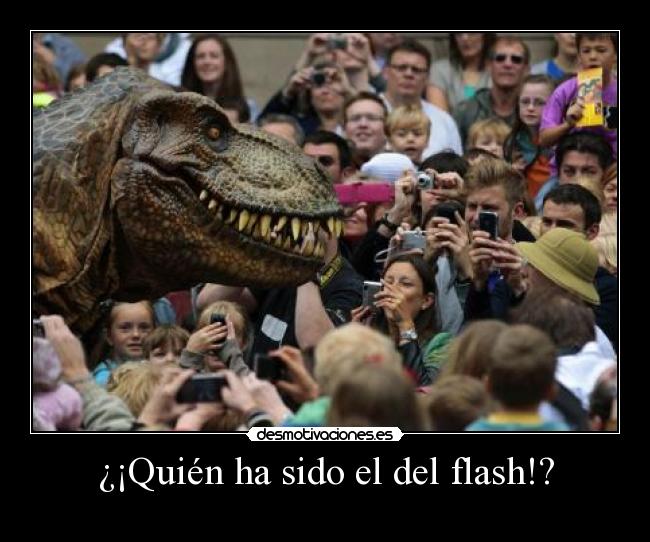 ¿¡Quién ha sido el del flash!? -