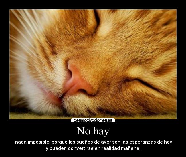 No hay -