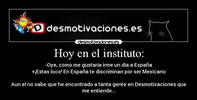 Hoy en el instituto: - 