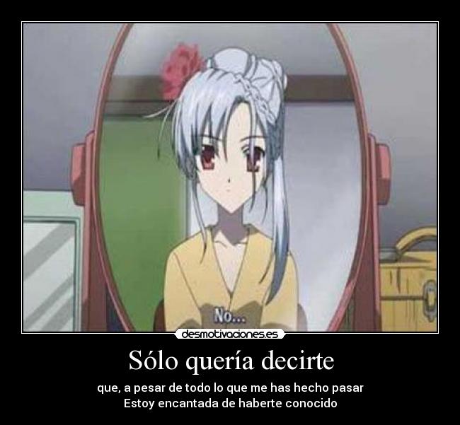 Sólo quería decirte - 