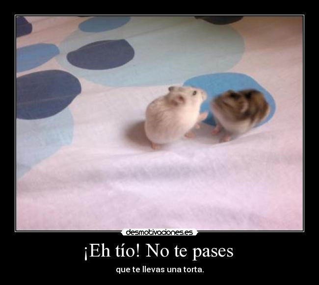 ¡Eh tío! No te pases -