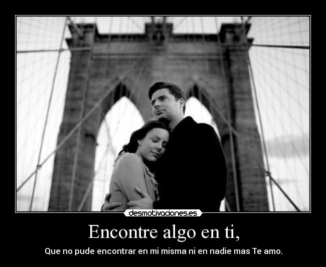 Encontre algo en ti, -