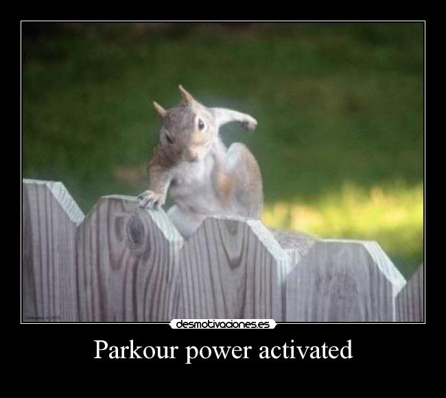 Parkour power activated -
