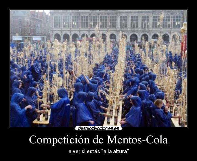 carteles mentos cola competicion desmotivaciones