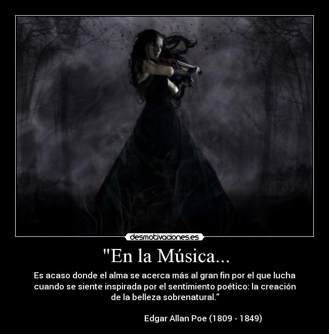 carteles musica edgar allan poe musica desmotivaciones