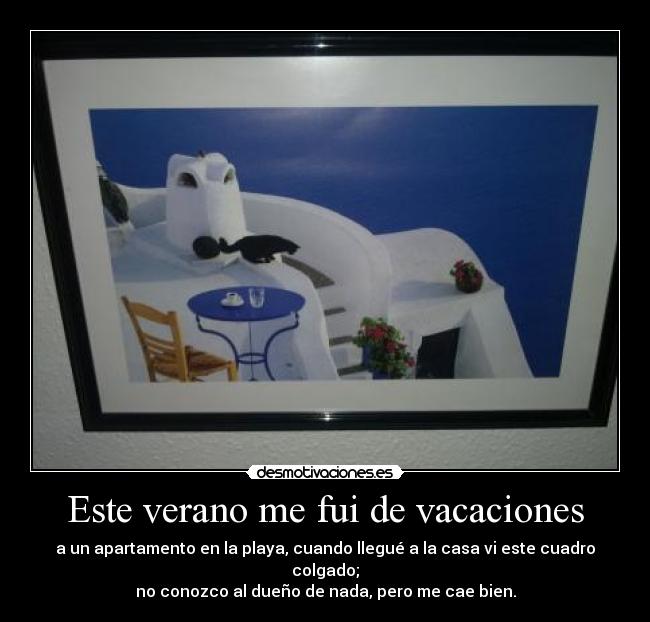Este verano me fui de vacaciones -