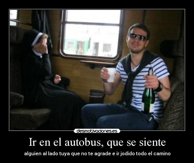 Ir en el autobus, que se siente -