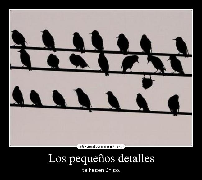 Los pequeños detalles -