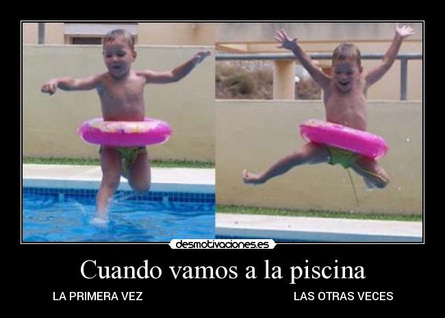 Cuando vamos a la piscina -