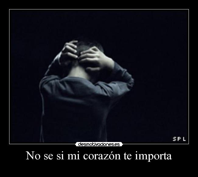 No se si mi corazón te importa - 