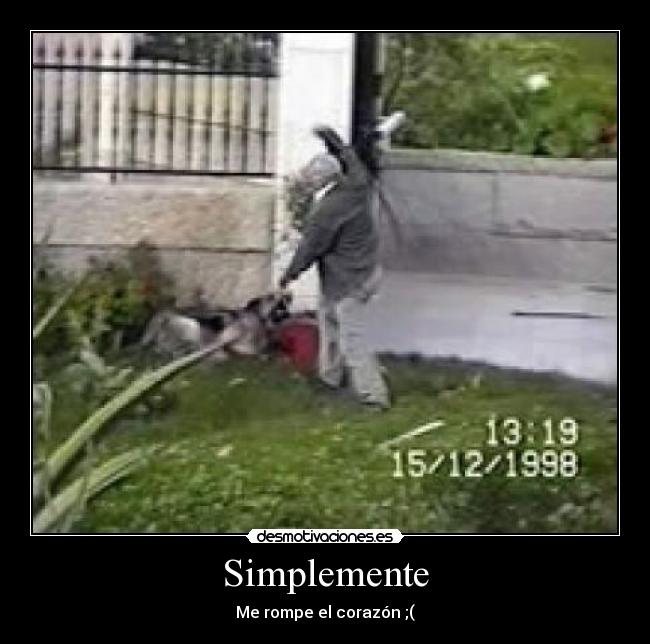 Simplemente - Me rompe el corazón ;(