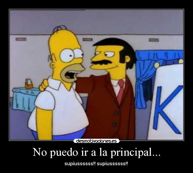 No puedo ir a la principal... -