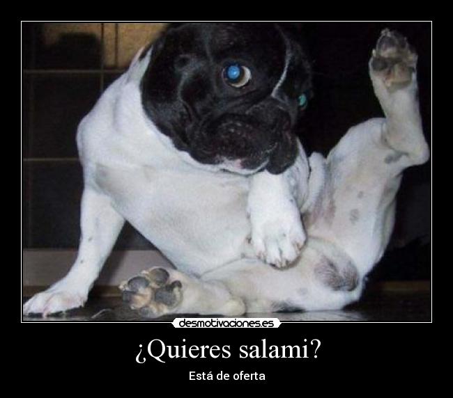 ¿Quieres salami? - Está de oferta