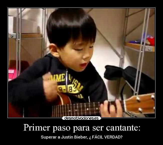 Primer paso para ser cantante: -