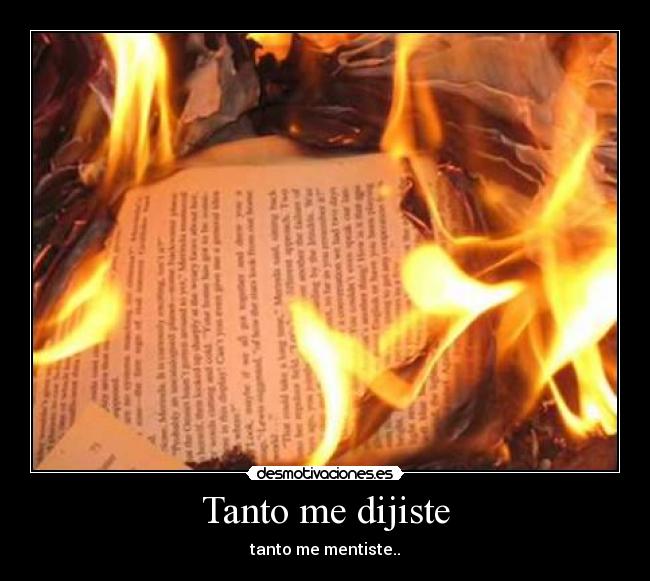 Tanto me dijiste - 