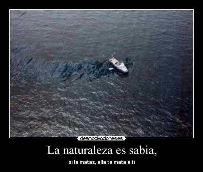 La naturaleza es sabia, - 