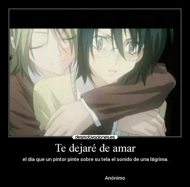 Te dejaré de amar -