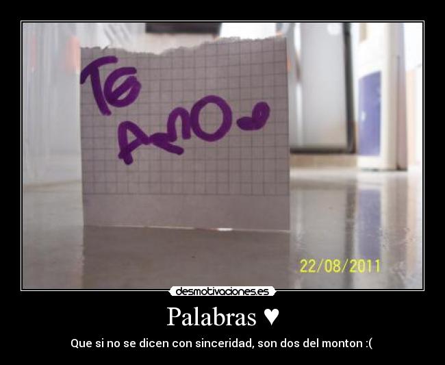Palabras ♥ - 