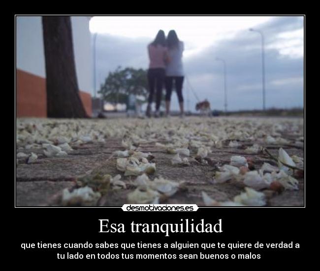 Esa tranquilidad - 