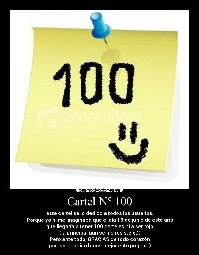 Cartel Nº 100 -
