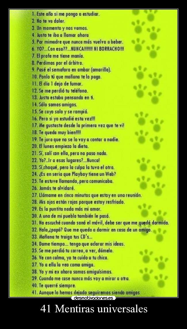 41 Mentiras universales - 