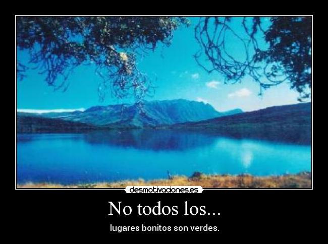 No todos los... -