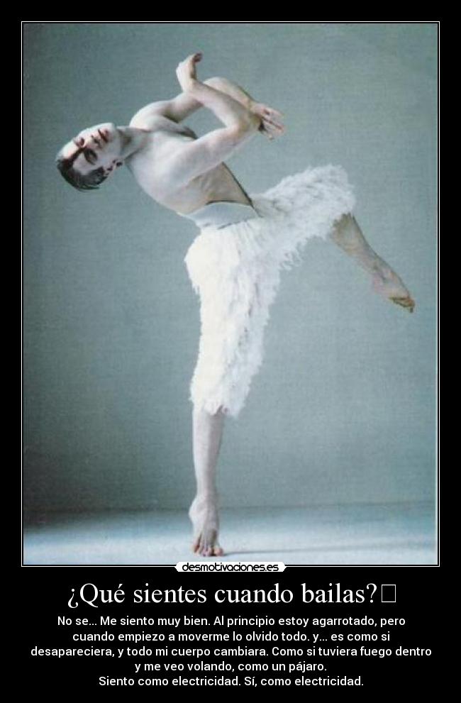 ¿Qué sientes cuando bailas? -