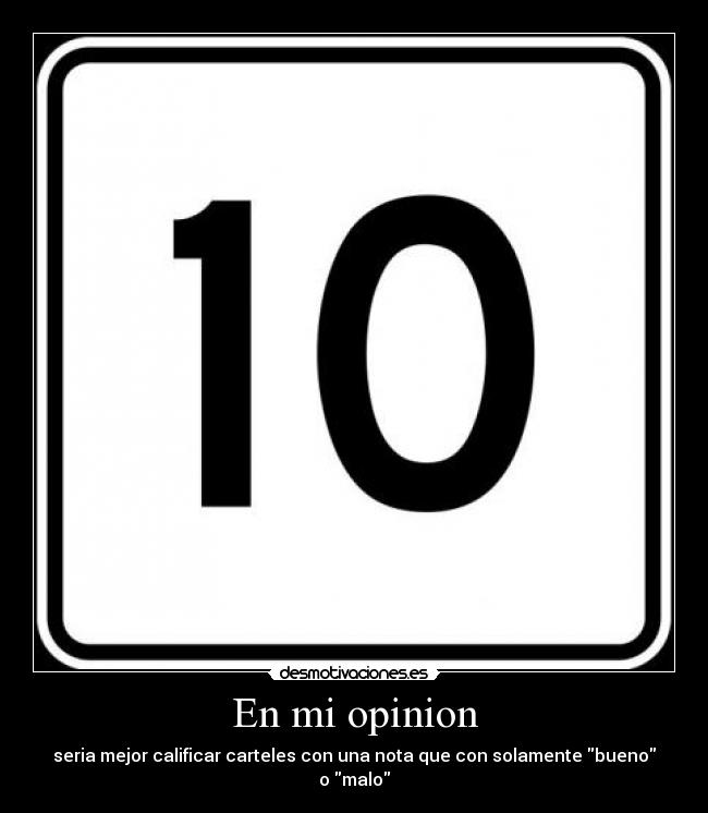 En mi opinion - 