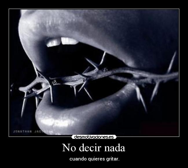 No decir nada - 