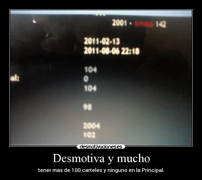 Desmotiva y mucho -