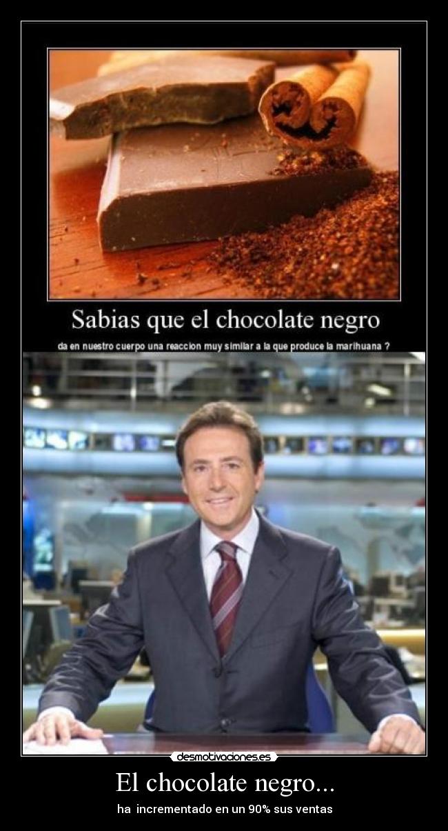 El chocolate negro... - 