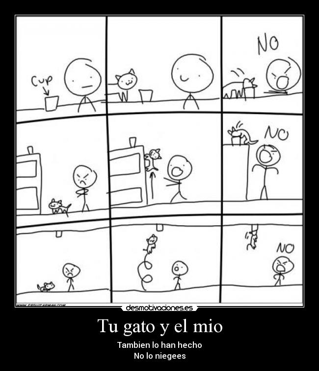 Tu gato y el mio - Tambien lo han hecho
No lo niegees