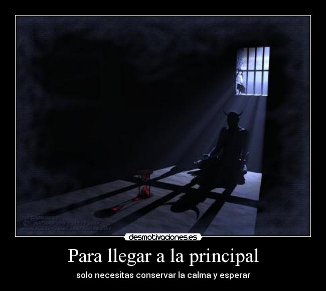 Para llegar a la principal - 