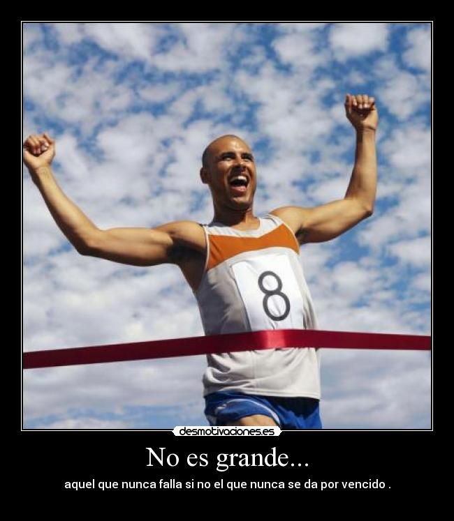 No es grande... -